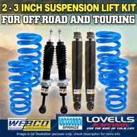 Adjustable 2 - 3 Inch Webco Shock Lovells Lift Kit for Toyota Landcruiser 200