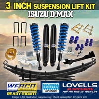 3 Inch RAW 4x4 Complete Strut Suspension Lift Kit Diff Drop for Isuzu D-Max TF