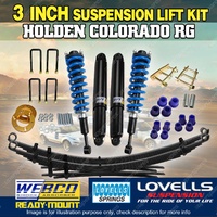 3" 75mm Webco RAW 4x4 Complete Strut Suspension Lift Kit for Holden Colorado RG