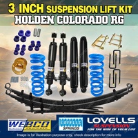 3 Inch 75mm Webco RAW 4x4 Lovells Suspension Lift Kit for Holden Colorado RG