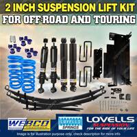 50mm Webco RAW 4x4 Lovells Suspension Lift Kit Diff Drop for Nissan Navara D40