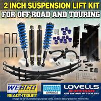 50mm Webco Complete Strut Lift Kit Control Arm Diff Drop for Nissan Navara D40