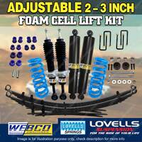 Adjustable 2 - 3 Inch Foam Cell Lift Kit Diff Drop RAW Lovells for Foton Tunland