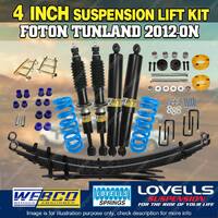 4 Inch 100mm Lift Kit Shocks Lovells RAW Leaf Diff Drop for Foton Tunland 12-on