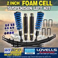 2" Pre Assembled Foam Cell Lift Kit Coil Raw Leaf for Toyota Hilux KUN26 GGN25