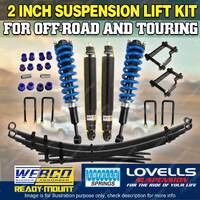 2" Pre Assembled Lift Kit Lovells Coil Raw Leaf Shackle for Mazda BT50 11-20