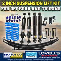 2" Lift Kit Shock Lovells Coil Diff Drop RAW Leaf for Volkswagen Amarok 10-23