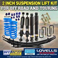 2" 50mm Lift kit Lovells Coil Raw Leaf Shackle for Mitsubishi Triton ML MN