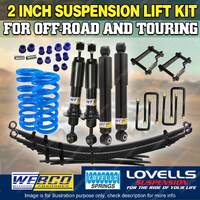 2" 50mm Lift kit Lovells Coil Raw Leaf Shackle for Holden Colorado RG 12-on