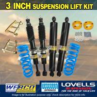 3" 75mm Easy Lift Kit Shocks Lovells Coil Spacer Shackle for Isuzu D-max 20-on