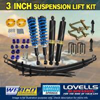 75mm + 50mm Pre Assembled Lift Kit RAW Leaf Lovells Spring for Isuzu D-max 20-on