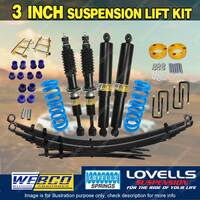 3 Inch 75mm RAW Leaf Lovells Coil Shackle Spacer Lift Kit for Isuzu D-max 20-on