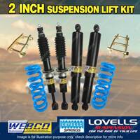 2" 50mm Easy Lift Kit Shocks Lovells Coil Extended Shackle for Isuzu D-max 20-on