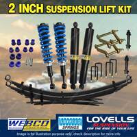 2" 50mm RAW 4x4 Leaf Lovells Coil Complete Strut Lift Kit for Isuzu D-max 20-on