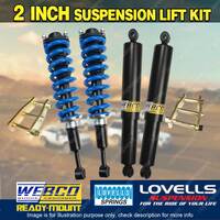 2" 50mm Easy Lift Kit Webco Shocks Lovells Coil Shackle for Isuzu D-max 20-on