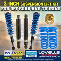 75mm + 50mm Complete Strut Lift Kit Lovells Coil Spacer for Ford Everest 18-22