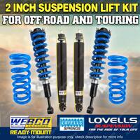 2" 50mm Complete Strut Lift Kit Lovells Coil for Toyota Fortuner GUN156 15-ON