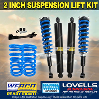 2" Pre Assembled Lift Kit Shock Lovells Coil Diff Drop for Isuzu MU-X 13-on