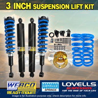 3" Pre Assembled Lift Kit Shock Lovells Coil Diff Spacer for Ford Everest 18-22