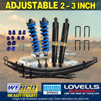 Adjustable 2 - 3 Inch Pre Assembled Lift Kit Raw Leaf for Mazda BT-50 21-on