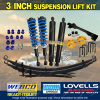 75mm+50mm Lift Kit Complete Strut Lovells RAW Leaf Diff for Isuzu D-Max 12-20