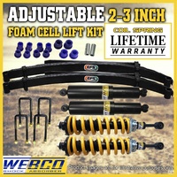 Adjustable 2 - 3 Inch Pre Assembled Foam Cell Lift Kit for Hilux KUN26 GGN25