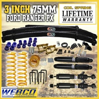 3"75mm Lift Kit Diff Drop Kit King Coil EFS Leaf Springs for Ford Ranger 12-18