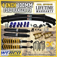 4"100mm Pre Assembled Lift Kit Diff Drop EFS Leaf Spring for Ford Ranger 12-18