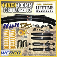 4" 100mm Lift Kit Diff Drop Kit King Springs EFS Leaf for Ford Ranger 12-18