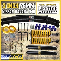 3 Inch 75mm Pre Assembled Lift Kit King Springs EFS Leaf for Nissan Navara D40