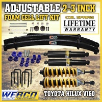 Adjustable 2 - 3 Inch Pre Assembled Foam Cell Lift Kit A for Hilux KUN26 GGN25