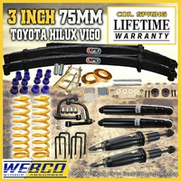 3 Inch 75mm Lift Kit Shocks EFS Leaf Control Arm for Toyota Hilux KUN26 GGN25