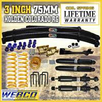 3 Inch 75mm Lift Kit Diff Drop Shocks EFS Leaf Springs for Holden Colorado RG