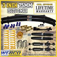 3 Inch 75mm Lift Kit Diff Drop Webco Shock King Springs EFS Leaf for Isuzu D Max