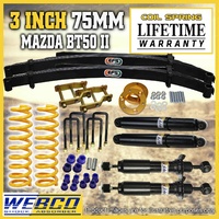 3 Inch 75mm Lift Kit Shock Absorbers King Coil EFS Leaf Springs for Mazda BT50