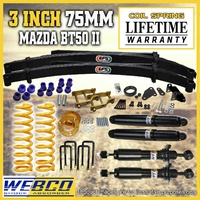 3 Inch 75mm Lift Kit Diff Drop Kit Shocks King Springs EFS Leaf for Mazda BT50