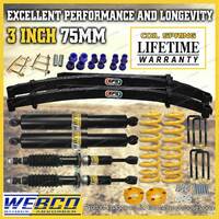 3 Inch 75mm Lift Kit Webco Shocks King Springs EFS Leaf for Mazda BT-50 21-on