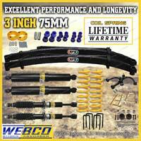 3 Inch 75mm Lift Kit Shocks EFS Leaf Control Arm for Foton Tunland 12-on