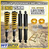 3 Inch 75mm Pre Assembled Easy Lift Kit Shocks King Coil for Foton Tunland 12-on