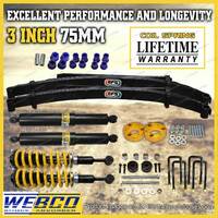 75mm + 50mm Pre Assembled Lift Kit Diff Drop EFS Leaf for Foton Tunland 12-on