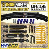 2" Foam Cell Lift Kit Shocks King Springs EFS Leaf for Mitsubishi Triton MQ