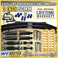 2 Inch Lift Kit Shocks King Spring EFS Leaf Control Arm for Mitsubishi Triton MQ