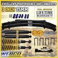 3" 75mm Pre Assembled Lift Kit Diff Drop Shocks EFS Leaf for Holden Colorado RG