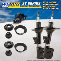 Front Shocks & Strut Mount Bearing Kit for Mercedes Benz C-Class CL203 S203 W203