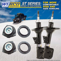 Front Shock Absorbers & Strut Mount Bearing Kit for Nissan X-Trail T31 07-12