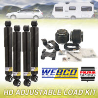 Rear Webco Shock Airbag Adjustable Load Kit 2200kg for FORD F250 4WD F250 11-On