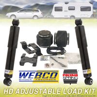 Rear Webco Shock Airbag Adjustable Load Kit 2200kg for ISUZU D-Max TF 3.0 Ute