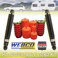 Rear Webco Shock Airbag Adjustable Load Kit 450kg for TOYOTA RAV 4 2 DOOR 98-00