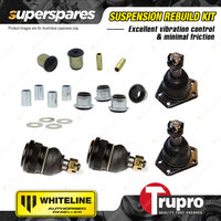 Whiteline Lower & Upper Control Arm Bush + Trupro Ball Joint for Chevrolet Monza