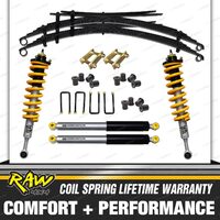 RAW 4x4 Pre Assembled Shock Leaf Springs for TRITON ML MN 2"50mm Lift Kit 350KG